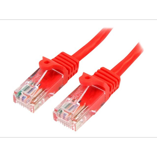 Cablu de retea, Startech, CAT5e, UTP, 1m, Rosu