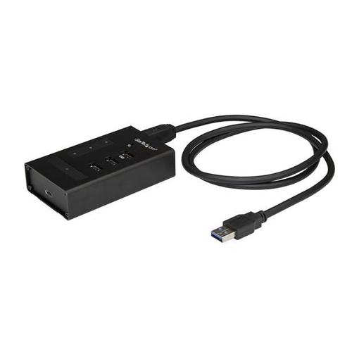 Hub USB Startech HB30A3A1CST, 4x USB 3.0 (Negru)