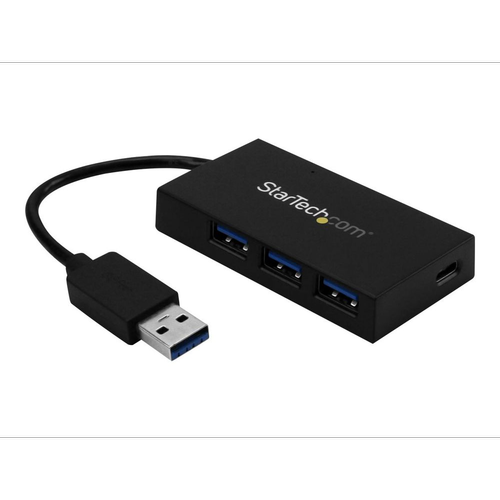 Hub USB Startech HB30A3A1CFB, 4x USB 3.2, 5000 Mbit/s (Negru)