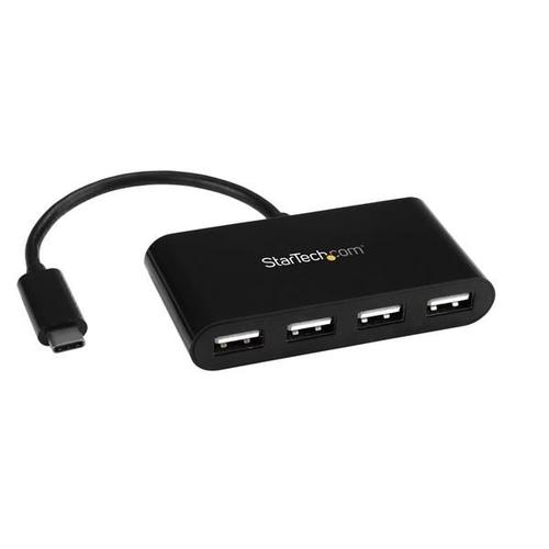 Hub USB Startech ST4200MINIC, 4x USB 2.0 (Negru)