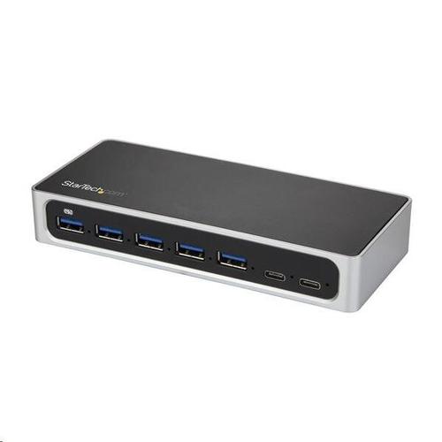 Hub USB Startech HB30C5A2CSC, 5x USB 3.2, 2x USB-C (Negru/Gri)