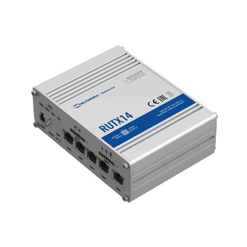 Router Industrial Teltonika RUTX14 LTE, 4G, 1x WAN, 4x LAN, PoE