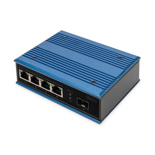 Switch Digitus DN-651131, 4x RJ45 100 Mbps, 1x SFP, PoE