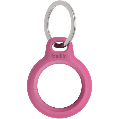 Suport securizat Belkin cu inel pentru AirTag Apple, Roz