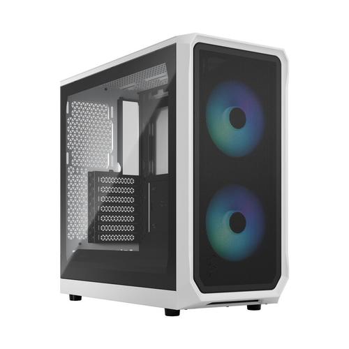 Carcasa Fractal Design Focus 2 RGB, Middle Tower, fara sursa, ATX (Alb/Negru)