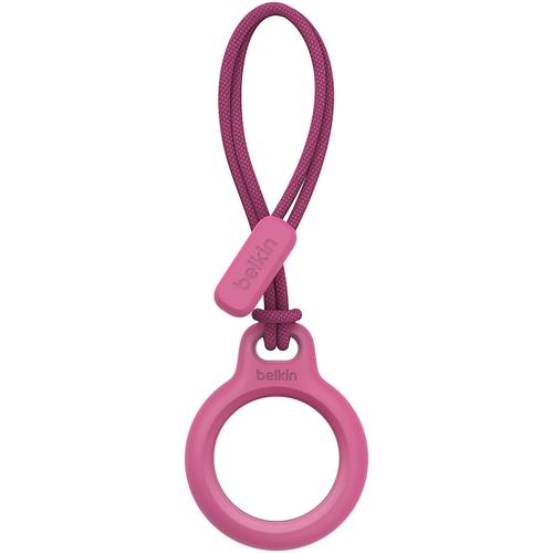 Suport securizat Belkin cu curea pentru AirTag Apple, Roz