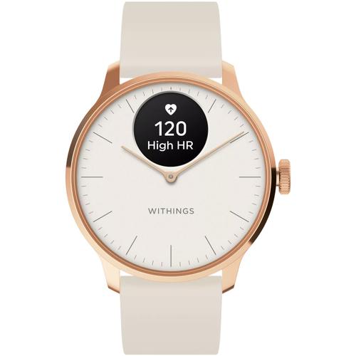 Smartwatch Withings Scanwatch Light, 37mm, Bluetooth, Ritm Cardiac, Monitorizare somn, Tracker Fitness (Auriu)