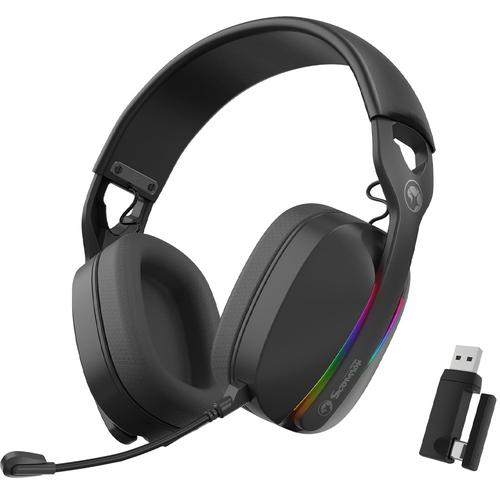 Casti Wireless Marvo HG9086W, Bluetooth 5.0, iluminare RGB, microfon omnidirectional (Negru) Casti Wireless Marvo HG9086W, Bluetooth 5.0, iluminare RGB, microfon omnidirectional (Negru)
