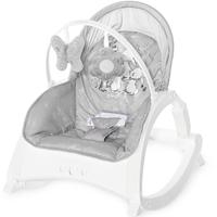 Fotoliu balansoar Lorelli Enjoy Grey Rabbits, cu vibratii si muzica, Gri
