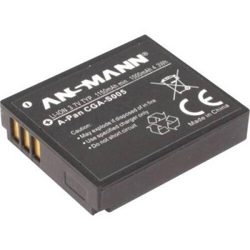 Acumulator camera foto, Ansmann, Compatibil cu Panasonic, 3.7 V, 1150 mAh, Negru