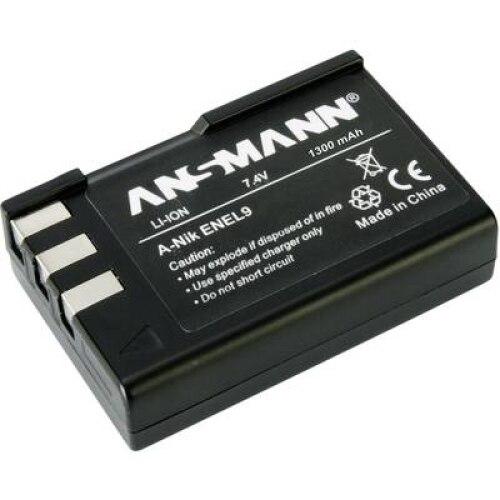 Acumulator aparat foto Ansmann, Compatibil cu Nikon, 7.4 V, 1200 mAh, Negru