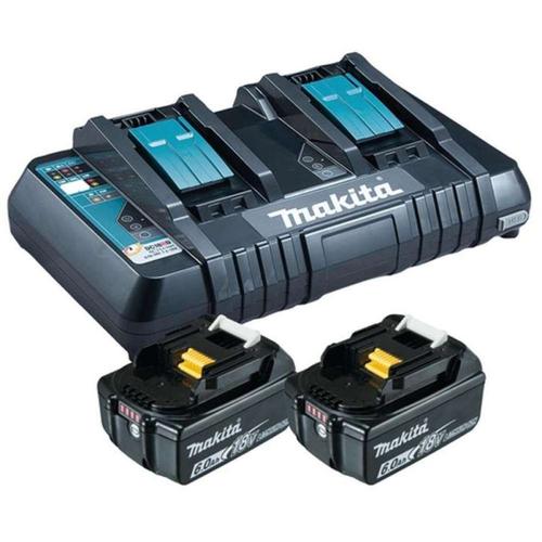 Set 2 acumulatori 6 Ah si incarcator Makita BL1860B & DC18RD