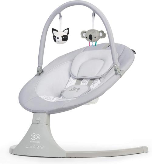 Leagan electric 2 in 1 Kinderkraft KKBLULIGRY0000, reglabil, temporizator  (Gri)