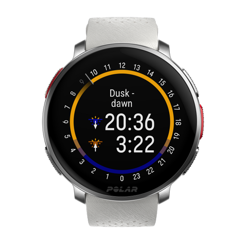 Ceas smartwatch Polar Vantage V3, ecran 1.39inch AMOLED, bratara silicon, Bluetooth (Alb)