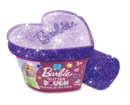 Plastilina cu sclipici Barbie