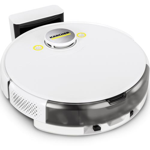 Robot aspirare Karcher RCV 5 *EU, WiFi, 36W, aspirator si mop, navigatie LiDar, 5200mAh, autonomie 120 de minute, putere de aspirare 5000 Pa, recipient praf 330ml, recipient apa 240ml (Alb)