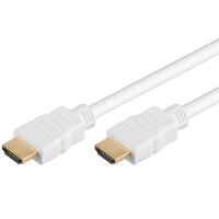 Cablu HDMI PremiumCord, tata-tata, 4K, High quality, V1.4 contacte aurite, 1m, Alb