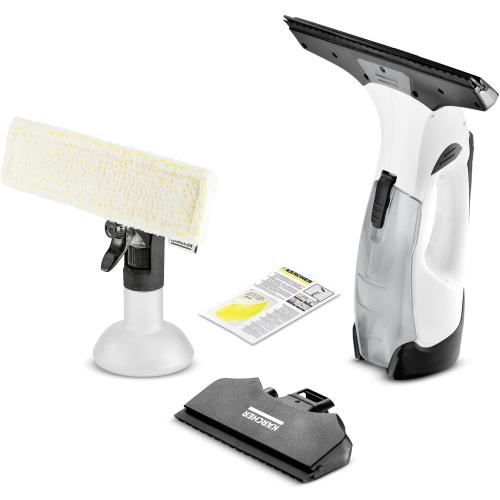 Aspirator de geamuri Karcher WV 5 Premium, 1.633-701.0, 35 min, Rezervor apa 100 ml, Flacon 250 ml (Alb/Negru)