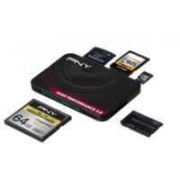 Card Reader All in One PNY High Performance 3.0, USB 3.0, Negru