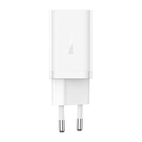 Incarcator retea Baseus GaN5 Pro, Quick Charge 40W, 2 x USB Type-C, Alb
