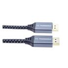 Cablu DisplayPort, tata - tata, Versiunea 1.4, 8K (7680x4320), dublu ecranat, manson textil, conectori metalici auriti, 1m, PremiumCord