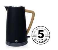 Fierbator electric Wilfa Spring WKR-2000B 2000W, 1.7 L, Inox, Maner lemn (Negru)