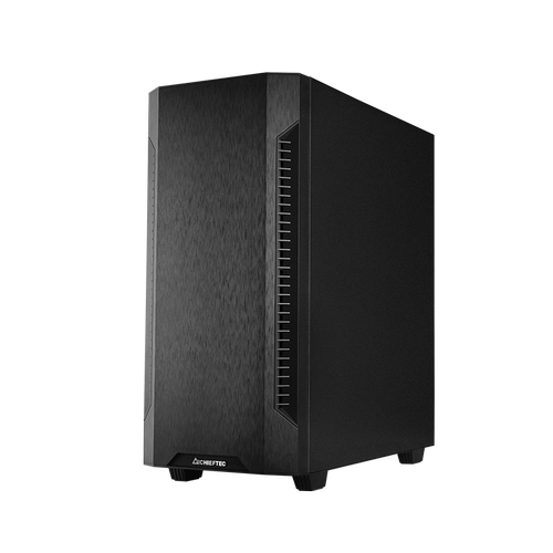 Carcasa Chieftec Elox AS-01B-OP, Middle Tower, fara sursa, ATX, (Negru)