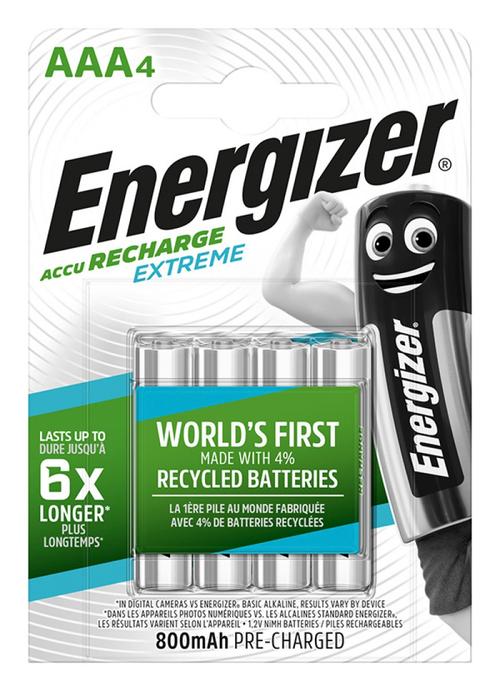 Acumulatori Extreme AAA Energizer, R3, 1.2V, 800 mAh, 4 buc/set