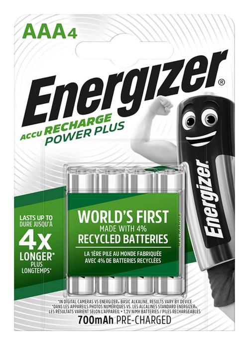 Acumulatori Energizer Power Plus AAA, 700 mAh, 4 buc/set
