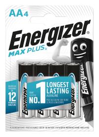 Baterii Energizer Max Plus AA, LR6, 1.5V, 4 buc/set