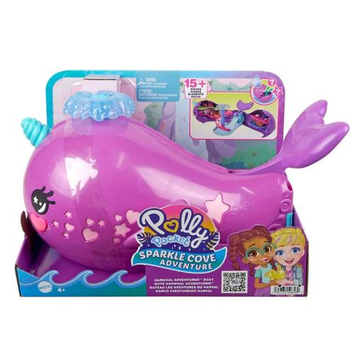 Set figurine POLLY POCKET NARWAL Submarin, MATTEL, Plastic, Mov