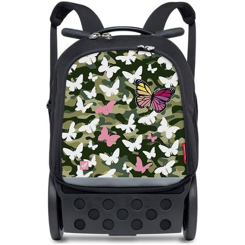 Ghiozdan Nikidom Roller Up Butterfly Camo, 46 x 20 x 29 cm