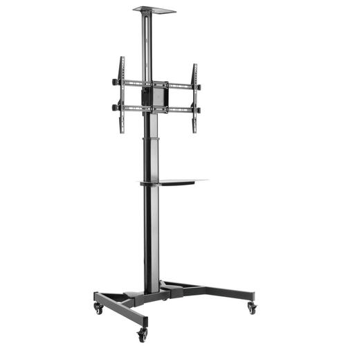 Stand Mobil Techly ICA-TR46, raft multimedia, 37inch-70inch, 50 kg (Negru) Stand Mobil Techly ICA-TR46, raft multimedia, 37inch-70inch, 50 kg (Negru)
