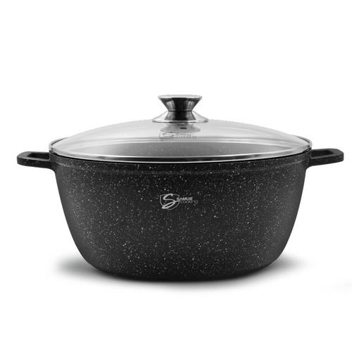 Oala cu capac Samus Toledo Line TOL30-OC, 30 cm, 7.9 L (Negru) Oala cu capac Samus Toledo Line TOL30-OC, 30 cm, 7.9 L (Negru)
