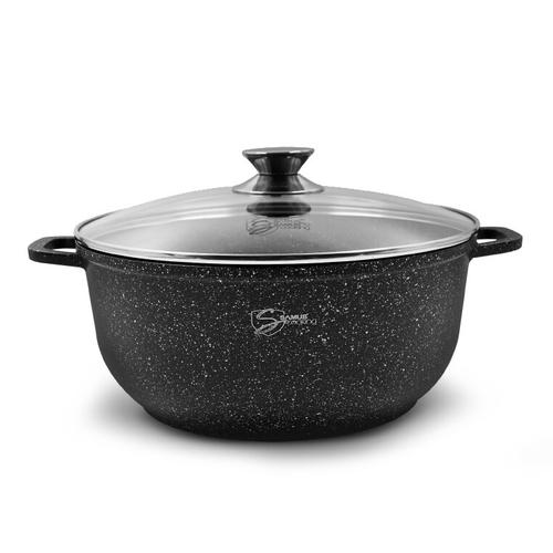 Oala cu capac Samus Toledo Line TOL28-OC, 28 cm, 6.5 L (Negru) Oala cu capac Samus Toledo Line TOL28-OC, 28 cm, 6.5 L (Negru)