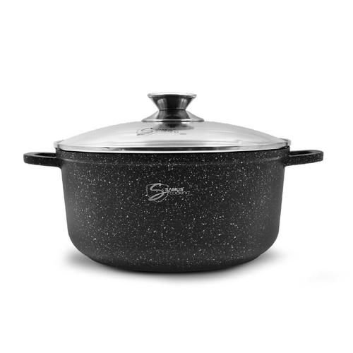 Oala cu capac Samus Toledo Line TOL24-OC, 24 cm, 4.5 L (Negru) Oala cu capac Samus Toledo Line TOL24-OC, 24 cm, 4.5 L (Negru)