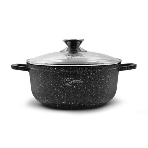 Oala cu capac Samus Toledo Line TOL22-OC, 22 cm, 3.2 L (Negru) Oala cu capac Samus Toledo Line TOL22-OC, 22 cm, 3.2 L (Negru)