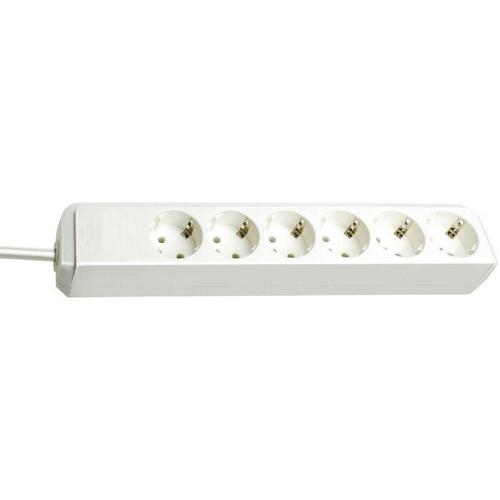 Prelungitor Brennenstuhl Eco-Line 6 Way, 6 prize, 1.5 m (Alb)
