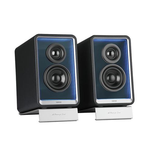Boxe EDIFIER  2.0 QR65-BK, 70W (2 x 15W, 2 x 20W), Bluetooth 5.3, USB-C, USB-A, AUX, sub-out, GaN charger 65W (Negru)