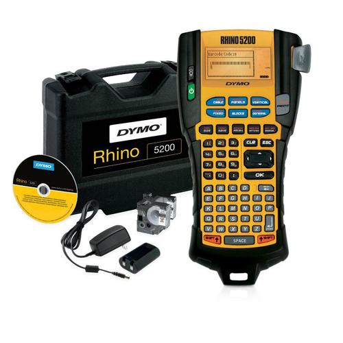 Aparat de etichetare Dymo Rhino 5200 S0841400, Tastatura ABC, Ecran LCD (Negru/Portocaliu)