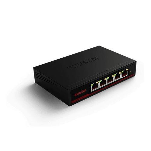 Switch Asustor ASW205T, 5 Porturi Gigabit (Negru)