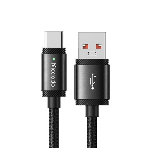 Cablu de date Mcdodo USB-A la Type-C SpeedCharge Series, Fast Charging, LED, 120W, 1.5m, Negru