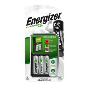 Incarcator Acumulatori Energizer EN-321401, Maxi Power Plus AA, AAA + 4 Baterii 2300 mAh incluse