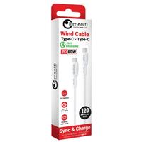 Cablu de date Lemontti LEMCFCTCPD60A, Fast Charge, Type-C la Type-C, PD, 60W, 1.2m, Alb
