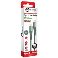 Cablu de date Lemontti LEMCSTCF60V, Type-C la Type-C, Fast Charge, PD 60W, 1.2m, Verde