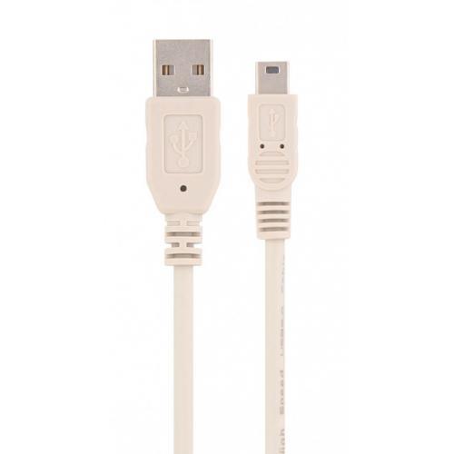 Cablu TnB USBMIUSB1, USB la mini USB 5 pin, 1 m (Alb)