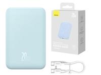 Acumulator extern Baseus Magnetic Mini Wireless, 20000mAh, Incarcare rapida, 20W, cablu USB-C inclus (Albastru)