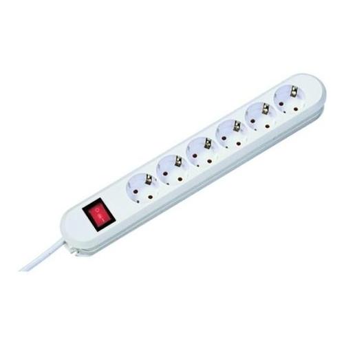 Prelungitor Bachmann 381.251KR, Priza cu protectie, 6 Inrari Schuko, Protectie copii (Alb)