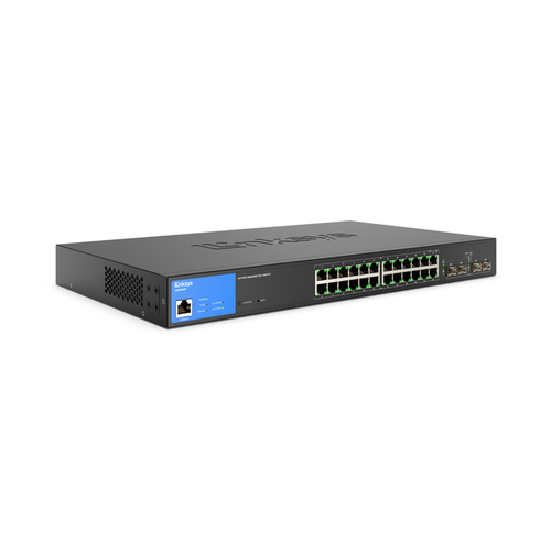 Switch Linksys LGS328PC-EU, 24 porturi, Managed, PoE+, Gigabit
