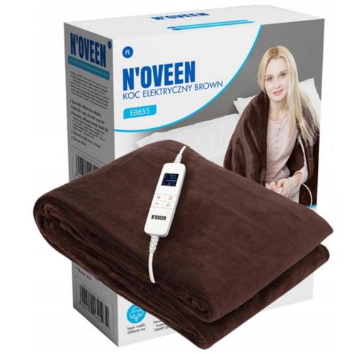 Patura cu incalzire electrica Noveen EB655, 180 x 130 cm, 10 trepte de incalzire, consum energie maxim 160 W, protectie la supraincalzire (Maro) Patura cu incalzire electrica Noveen EB655, 180 x 130 cm, 10 trepte de incalzire, consum energie maxim 160 W, protectie la supraincalzire (Maro)
